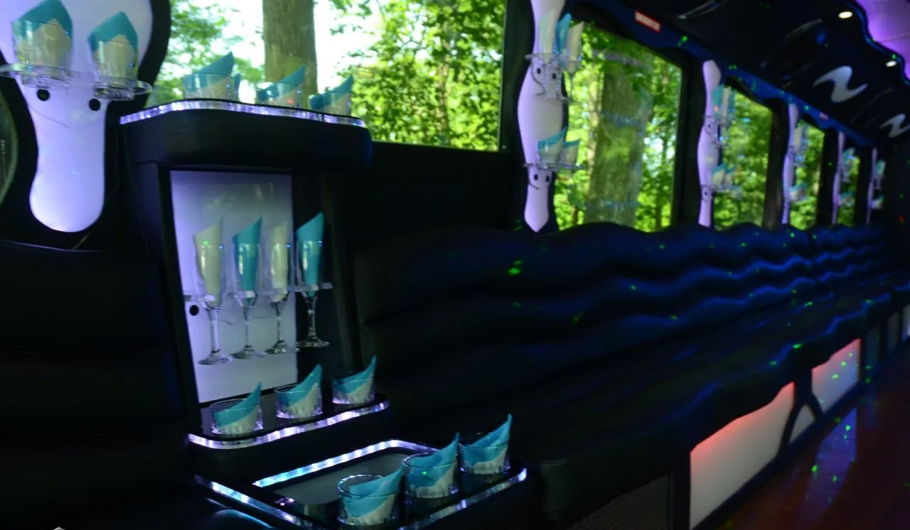 Hummer H2 Stretch Limousine — cabin and detail view